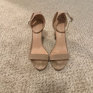 Madden Girl tan block heels